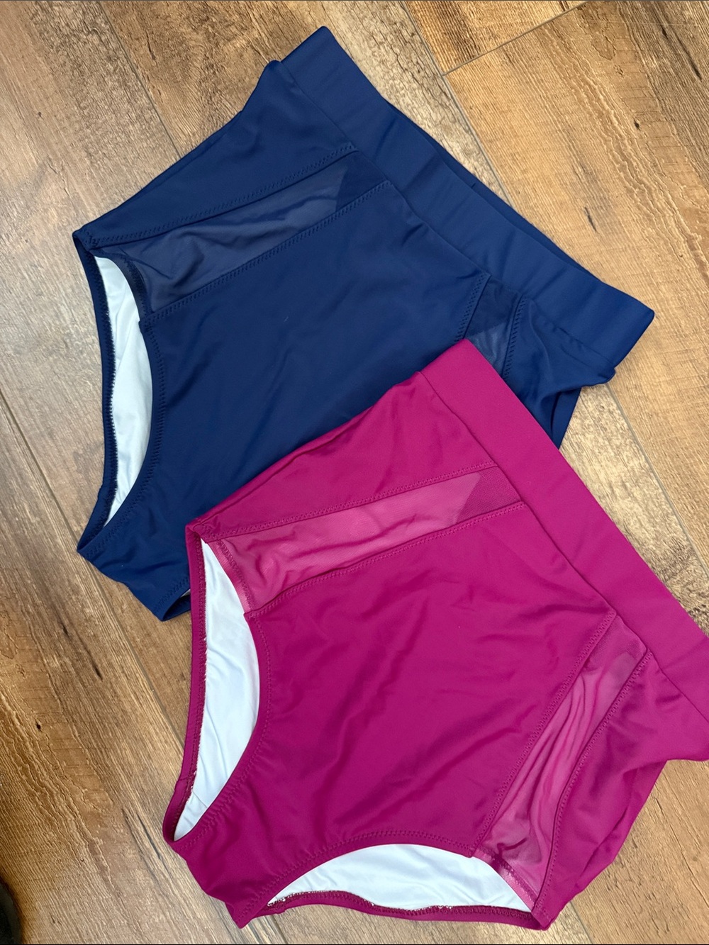 Latched Mama Navy and Magenta Women Swim Bottoms